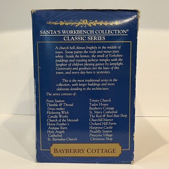 Vintage Santa's Workbench 1999 Bayberry Cottage Classic Series Christmas Village - Picture 8 of 10